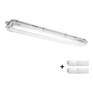 Brilagi - LED didelio našumo fluorescencinis šviestuvas OPTIMA T8 2xG13/9W/230V 4000K IP65 67,5 cm