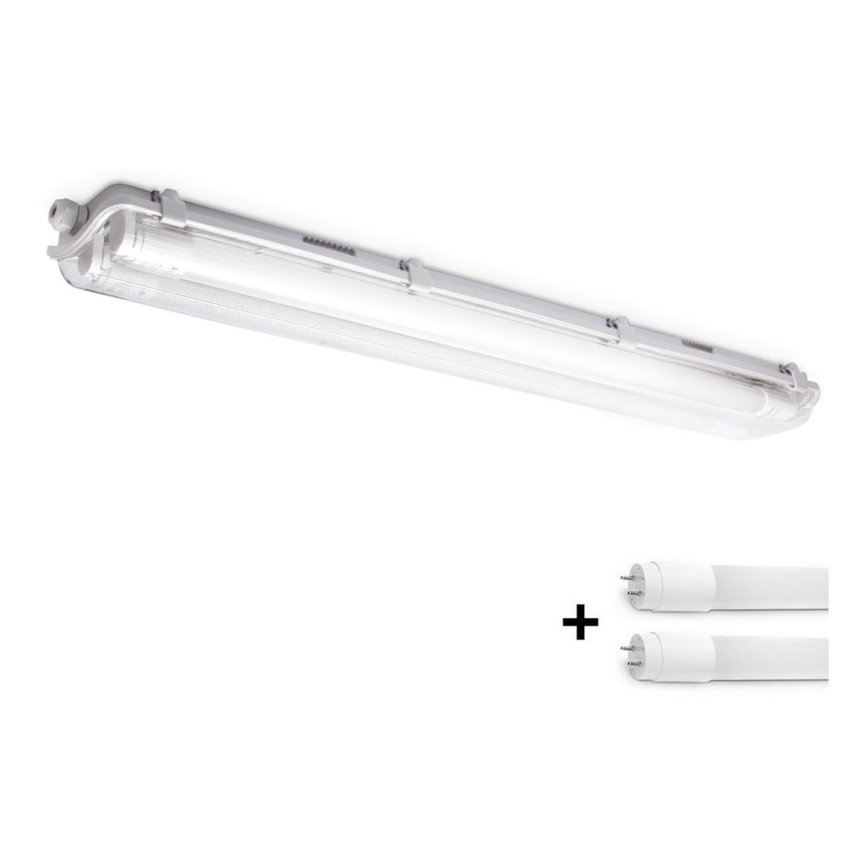 Brilagi - LED didelio našumo fluorescencinis šviestuvas OPTIMA T8 2xG13/9W/230V 4000K IP65 67,5 cm