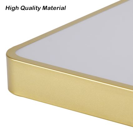 Brilagi - LED reguliuojamo ryškumo lubų šviestuvas POOL LED/48W/230V 3000-6000K 50x50 cm auksinis + nuotolinis valdymas