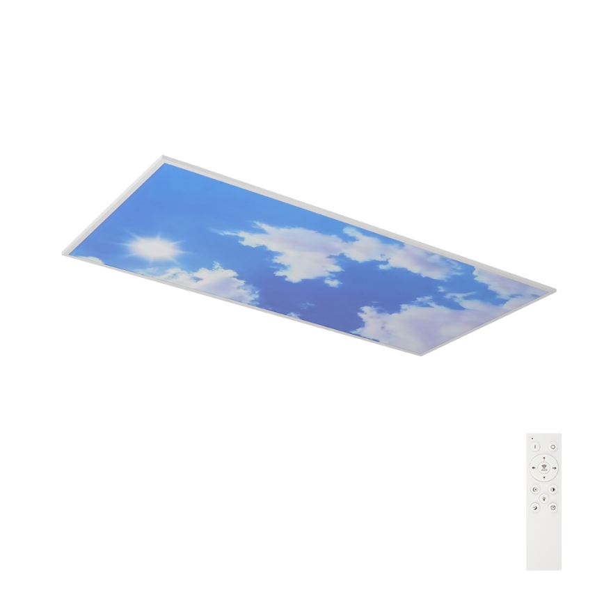Brilagi - Dimeriuojamas LED lubų šviestuvas SLIMFRAME SKY LED/80W/230V 120x60 cm 3000-6000K sidabrinė/mėlyna + nuotolinis valdymas