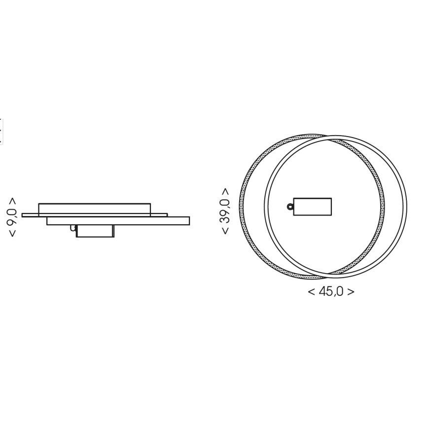Brilagi - Dimeriuojamas lubinis LED šviestuvas UNITY LED/48W/230V + 1xGU10/3W 3000-6000K 39x45 cm balta/juoda + nuotolinis valdymas