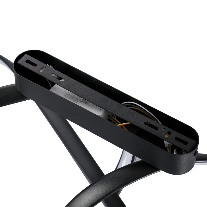 Brilagi - LED dimeriuojamas prigludęs lubinis šviestuvas TWISTER LED/60W/230V 3000-6000K juodas + nuotolinis valdymas