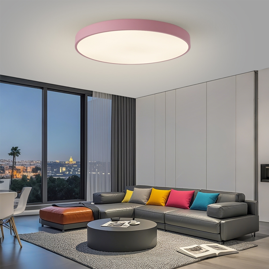Brilagi - LED reguliuojamas šviestuvas POOL SMART LED/128W/230V skersmuo 100 cm 3000-6000K Wi-Fi Tuya + su nuotoliniu valdymu rožinė