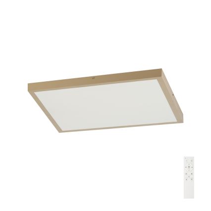 Brilagi - dimeriuojamas LED vonios kambario lubinis šviestuvas FRAME SMART LED/50W/230V 60x60 cm 3000-6000K IP44 smėlinė + nuotolinis valdymas