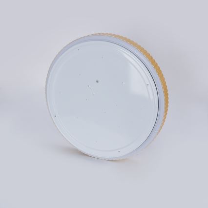 Brilagi - Dimeriuojamas lubų šviestuvas CORVO LED/72W/230V 3000-6000K, medžio dekoras, skersmuo 50 cm + nuotolinis valdymas