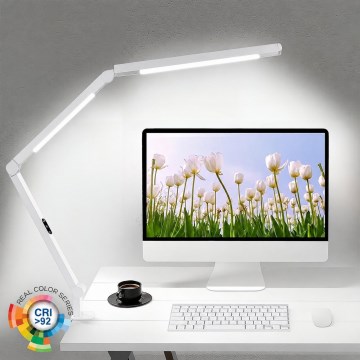 Brilagi - LED Dimeriuojama jutiklinė lanksti stalinė lempa VARIO LED/12W/230V 3000/4000/5000/6500K CRI 92 balta