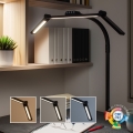 BRILAGI - LED dimeriuojama jutiklinė stalinė lempa su spaustuku VARIO LED/24W/230V 3000-6500K CRI 92 juoda