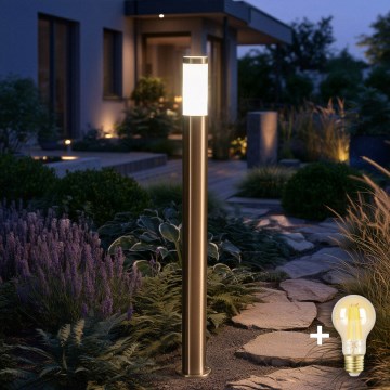 BRILAGI - LED dimeriuojama lauko lempa ELIA 1xE27/6W/230V 2700-6500K IP44 Wi-Fi 100 cm matinis chromas