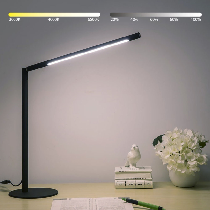 Brilagi - jutiklinė reguliuojama LED stalinė lempa VARIO LED/7W/230V 3000-6500K CRI 96 juoda