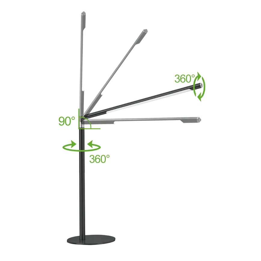 Brilagi - jutiklinė reguliuojama LED stalinė lempa VARIO LED/7W/230V 3000-6500K CRI 96 juoda