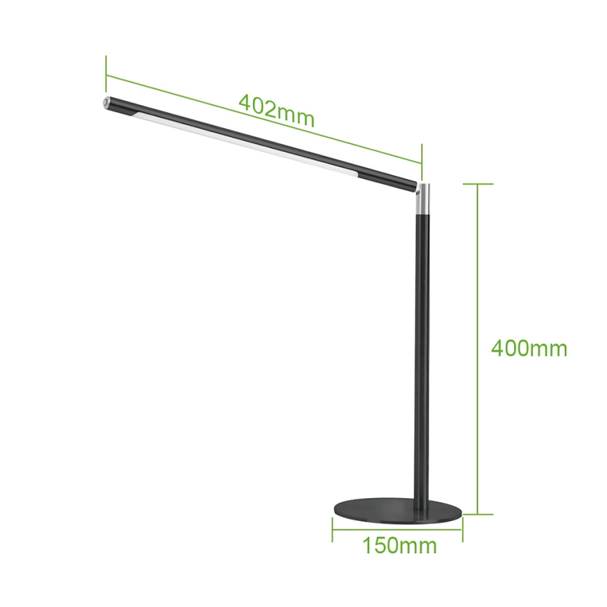 Brilagi - jutiklinė reguliuojama LED stalinė lempa VARIO LED/7W/230V 3000-6500K CRI 96 juoda