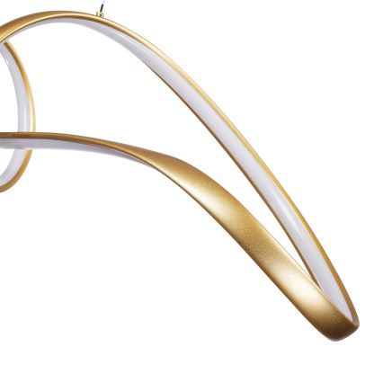 Brilagi - LED reguliuojama liustra ant kabelio TWISTER LED/60W/230V 3000-6000K auksinė + su nuotoliniu pulteliu