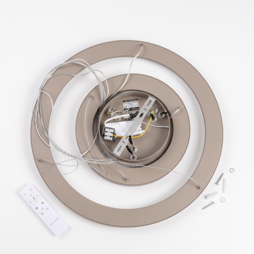 BRILAGI - LED Dimeriuojamas pakabinamas šviestuvas ant laido FALCON SLIM LED/68W/230V 3000-6500K skersmuo 50 cm smėlinė + nuotolinio valdymo pultas