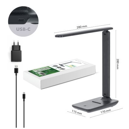 Brilagi -LED dimeriuojama stalinė lempa MODO LED/7W/230V 3000/4000/6500K antracitas