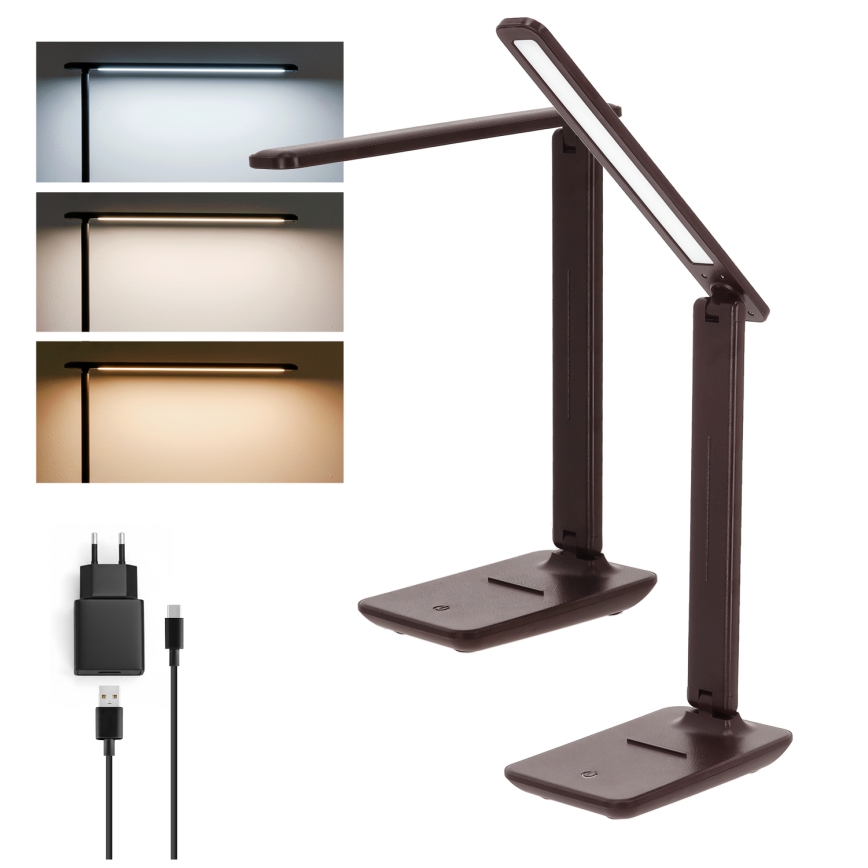 Brilagi - LED reguliuojamas stalinis šviestuvas MODO LED/7W/230V 3000/4000/6500K ruda