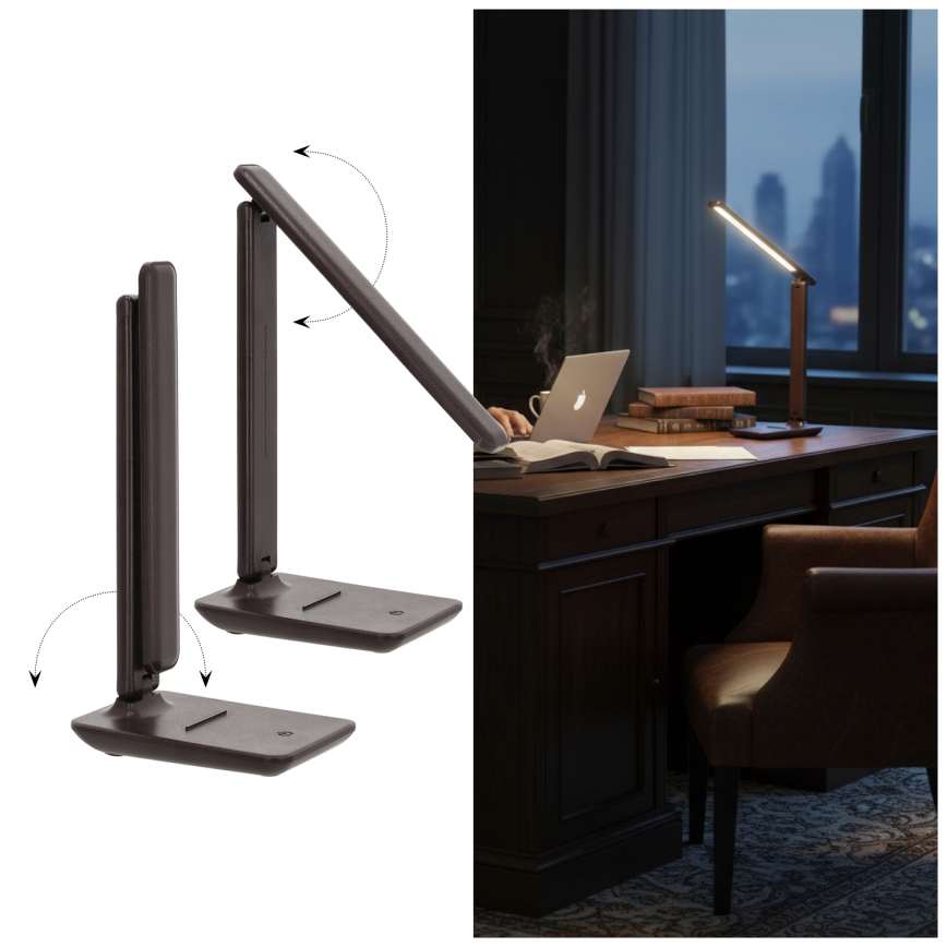Brilagi - LED reguliuojamas stalinis šviestuvas MODO LED/7W/230V 3000/4000/6500K ruda