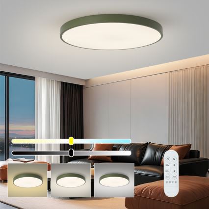 Brilagi - Dimeriuojamas LED šviestuvas POOL SMART LED/100W/230V Ø 80 cm 3000–6000 K Wi‑Fi Tuya + nuotolinis valdymas žalia