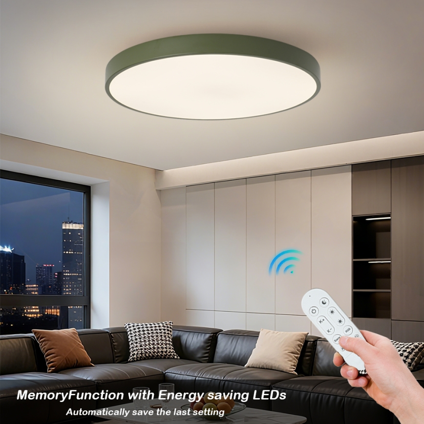 Brilagi - Dimeriuojamas LED šviestuvas POOL SMART LED/100W/230V Ø 80 cm 3000–6000 K Wi‑Fi Tuya + nuotolinis valdymas žalia