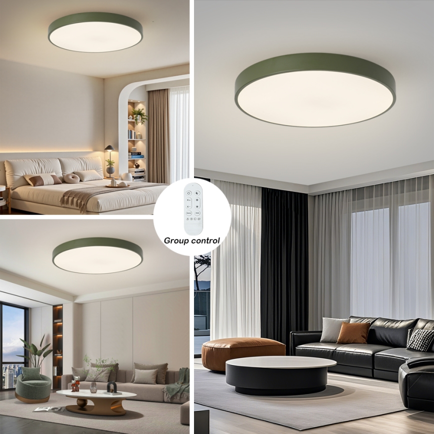 Brilagi - Dimeriuojamas LED šviestuvas POOL SMART LED/100W/230V Ø 80 cm 3000–6000 K Wi‑Fi Tuya + nuotolinis valdymas žalia