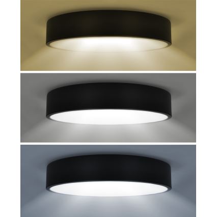 Brilagi - Dimeriuojamas LED lubinis šviestuvas POOL SMART LED/48W/230V 40 cm 3000-6000K Wi-Fi Tuya + nuotolinis valdymas juodas