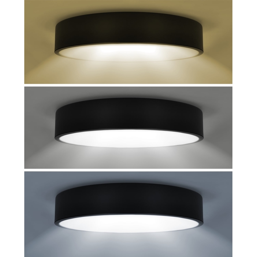 Brilagi - Dimeriuojamas LED lubinis šviestuvas POOL SMART LED/48W/230V 40 cm 3000-6000K Wi-Fi Tuya + nuotolinis valdymas juodas