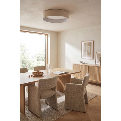 BRILAGI - LED dimeriu reguliuojamas lubų šviestuvas VELVET SMARTIX STARS LED/36W/230V 3000-6000K skersmuo 55 cm kreminė Wi-Fi Tuya Beacon + nuotolinis pultelis