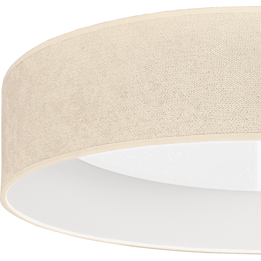 BRILAGI - LED dimeriu reguliuojamas lubų šviestuvas VELVET SMARTIX STARS LED/36W/230V 3000-6000K skersmuo 55 cm kreminė Wi-Fi Tuya Beacon + nuotolinis pultelis