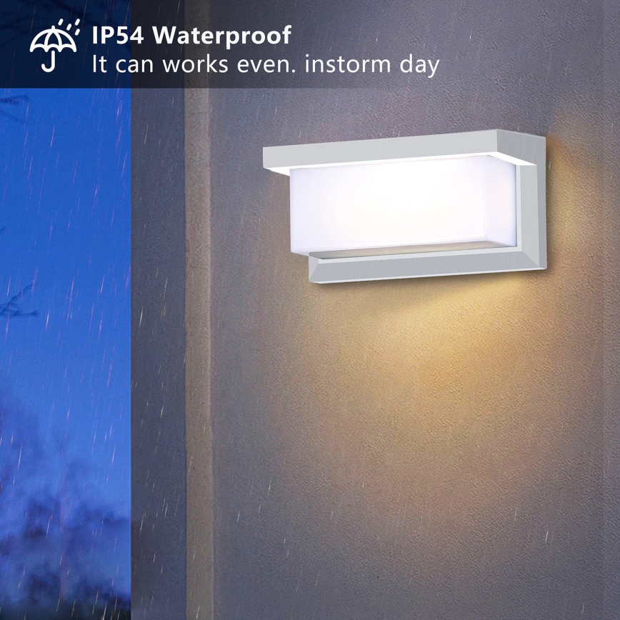 Brilagi - LED dimeriuojamas lauko sieninis šviestuvas BRICKY 1xE27/6W/230V 2700-6500K IP54 balta