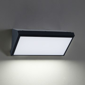 Brilagi - LED dimeriuojamas lauko sieninis šviestuvas TRIANGLE 1xE27/6W/230V 2700-6500K IP65 juodas