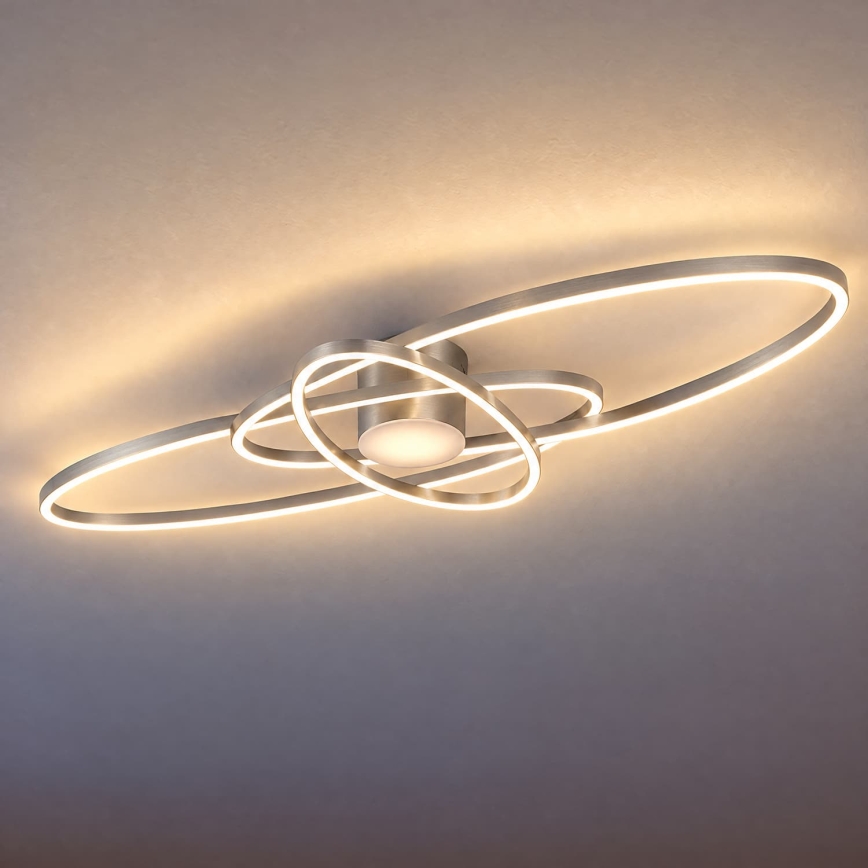 BRILAGI - Dimeriuojamas LED lubų šviestuvas APOLLO LED/58W/230V 3000-6500K 43,2x101,2 cm matinis chromas + nuotolinis valdymas