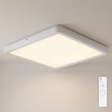 Brilagi - LED dimeriuojamas lubinis šviestuvas ESTELA SQUARE LED/36W/230V 3000-6500K 31x31 cm baltas + nuotolinio valdymo pultas