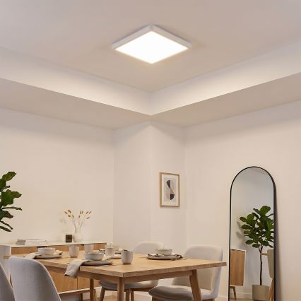 Brilagi - LED dimeriuojamas lubinis šviestuvas ESTELA SQUARE LED/36W/230V 3000-6500K 31x31 cm baltas + nuotolinio valdymo pultas