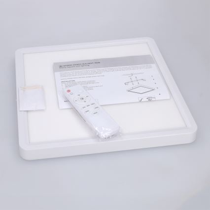 Brilagi - LED dimeriuojamas lubinis šviestuvas ESTELA SQUARE LED/36W/230V 3000-6500K 31x31 cm baltas + nuotolinio valdymo pultas