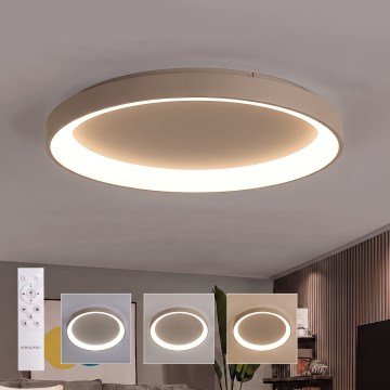 BRILAGI - LED dimeriuojamas lubinis šviestuvas FALCON II LED/108W/230V 3000-6500K skersmuo 80 cm smėlinė + su nuotolinio valdymo pulteliu