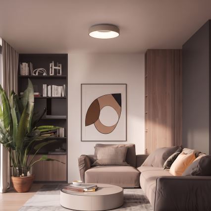 BRILAGI - LED dimeriuojamas lubinis šviestuvas FALCON II LED/67W/230V 3000-6500K Ø 40 cm balta/smėlinė + nuotolinis pultelis