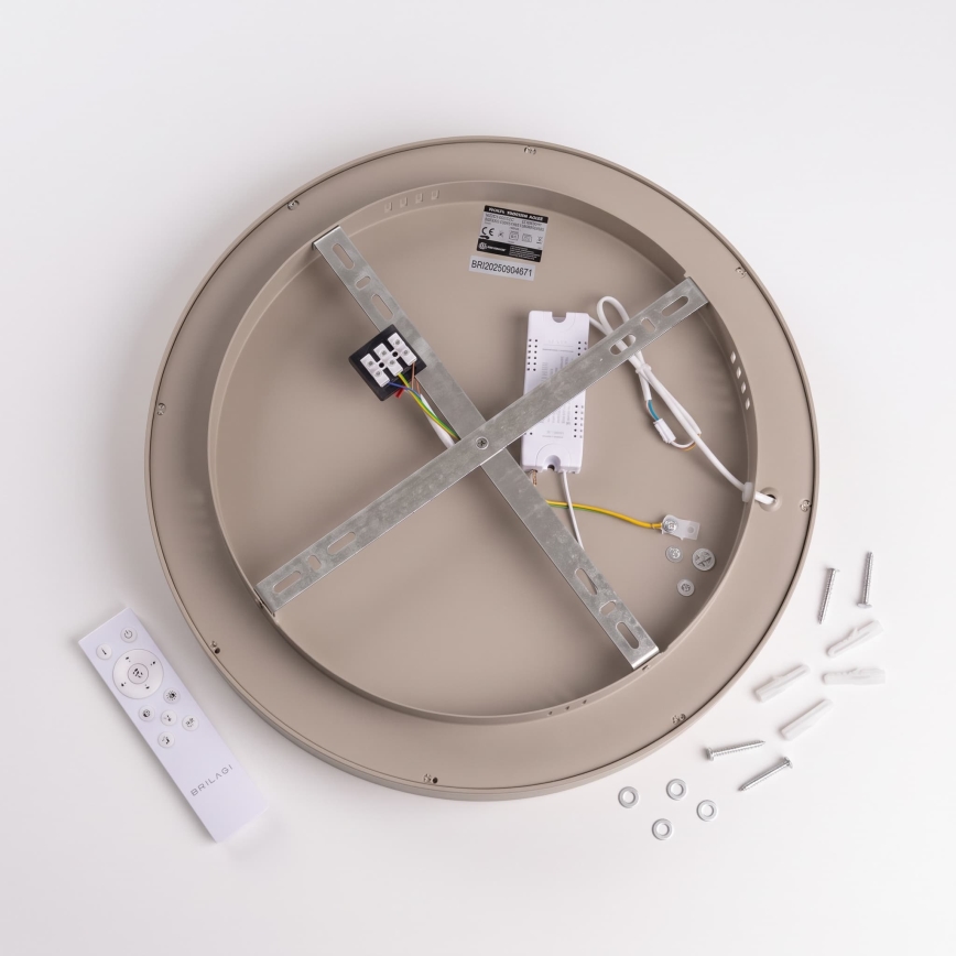 BRILAGI - LED dimeriuojamas lubinis šviestuvas FALCON II LED/67W/230V 3000-6500K Ø 40 cm balta/smėlinė + nuotolinis pultelis