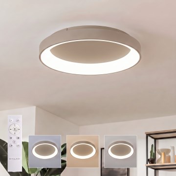 BRILAGI - LED dimeriuojamas lubinis šviestuvas FALCON II LED/99W/230V 3000-6500K skersmuo 60 cm smėlinė + nuotolinis valdymas