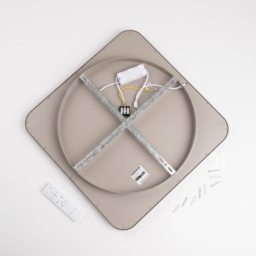 BRILAGI - LED Reguliuojamas lubinis šviestuvas FALCON SLIM LED/50W/230V 3000-6500K 50x50 cm baltas/smėlinis + nuotolinis valdymas