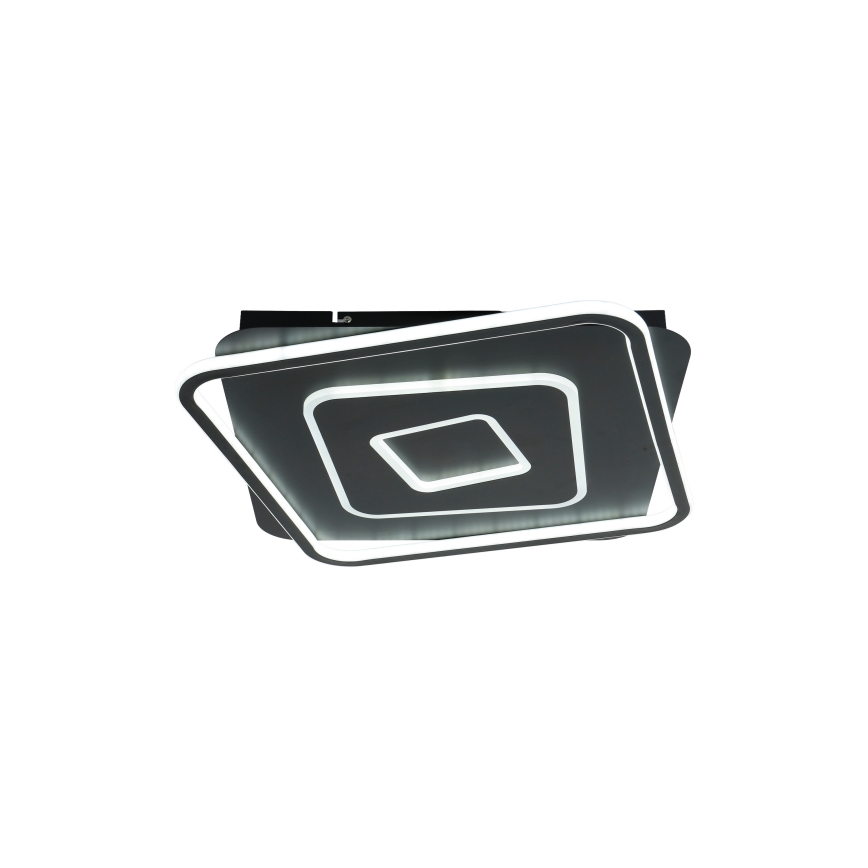 Brilagi - Reguliuojamas LED lubinis šviestuvas IRIS LED/98W/230V 3000-6000K 50x50 cm juodas + su nuotolinio valdymo pulteliu