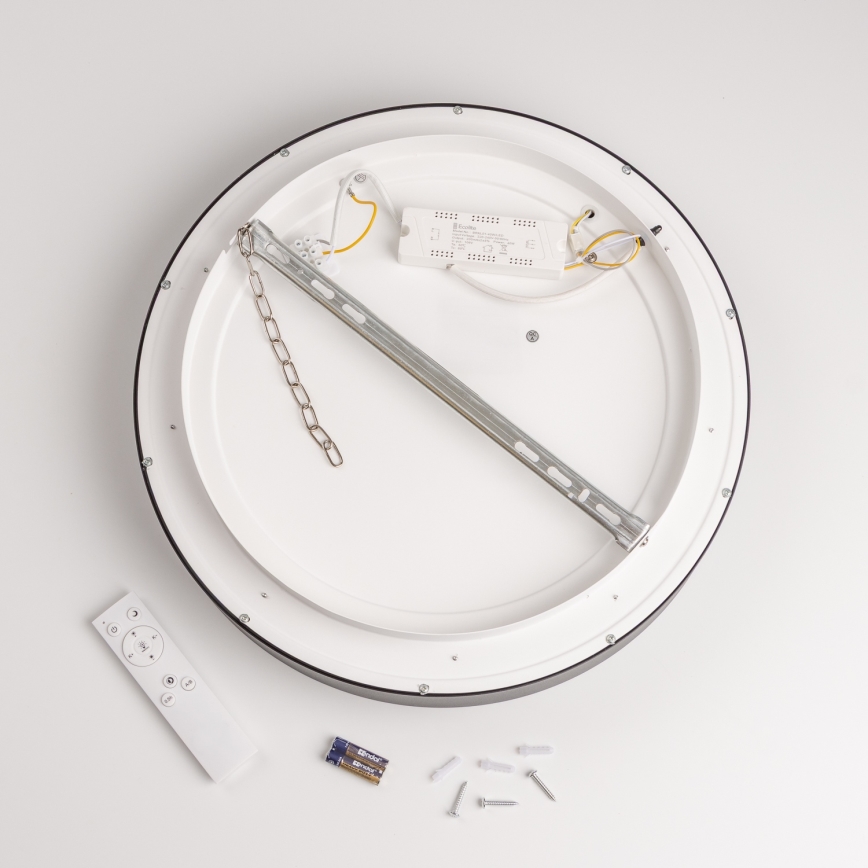 Brilagi - Dimeriuojamas LED lubinis šviestuvas FALCON LED/40W/230V 3000-6500K skersmuo 45 cm juodas + nuotolinio valdymo pultas