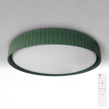 Brilagi - LED dimeriuojamas lubinis šviestuvas LUCIA LED/48W/230V 3000-6500K skersmuo 41 cm žalia + su nuotoliniu pultu