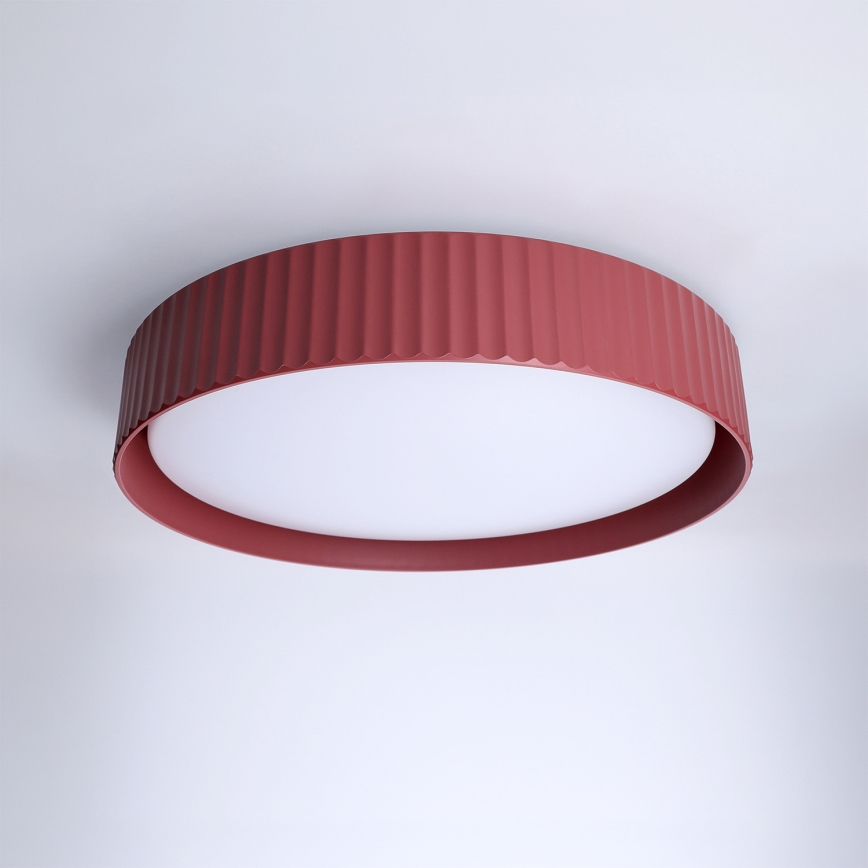 Brilagi - reguliuojamas LED lubų šviestuvas LUCIA LED/48W/230V 3000-6500K skersmuo 41 cm raudonas + nuotolinis valdymas