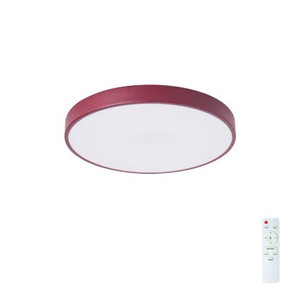Brilagi - dimeriuojamas LED lubų šviestuvas POOL LED/48W/230V 3000–6000K Ø 40 cm bordo + su nuotoliniu valdymu