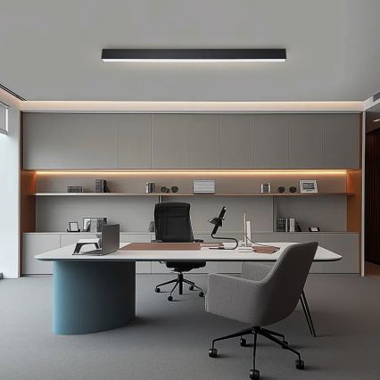 Brilagi - pritemdomas LED lubinis šviestuvas SLEEKLINE SMART LED/40W/230V 3000-6000K Wi-Fi Tuya juodas + nuotolinio valdymo pultelis