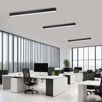 Brilagi - pritemdomas LED lubinis šviestuvas SLEEKLINE SMART LED/40W/230V 3000-6000K Wi-Fi Tuya juodas + nuotolinio valdymo pultelis