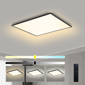 Brilagi - LED dimeriuojamas lubinis šviestuvas SLIMFRAME LED/58W/230V 60x60 cm 3000-6000K juodas + su nuotoliniu valdymu