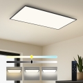 Brilagi - LED dimeriuojamas lubinis šviestuvas SLIMFRAME LED/80W/230V 120x60 cm 3000-6000K juodas + su nuotoliniu pulteliu