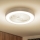 Brilagi - LED dimeriuojamas lubinis šviestuvas su ventiliatoriumi, LED/30W/230V, 3000–6500K, Ø 50 cm, balta + nuotolinis valdymas