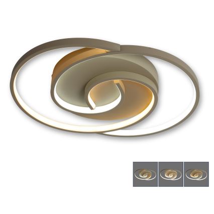 BRILAGI - LED reguliuojamas lubinis šviestuvas VELO LED/70W/230V 3000-6500K 38x47,8 cm smėlinis + nuotolinis valdymas