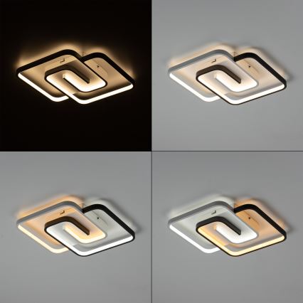 Brilagi - Dimeriuojamas LED lubinis šviestuvas VELO XL LED/98W/230V 3000-6500K 61x61 cm + nuotolinis valdymas